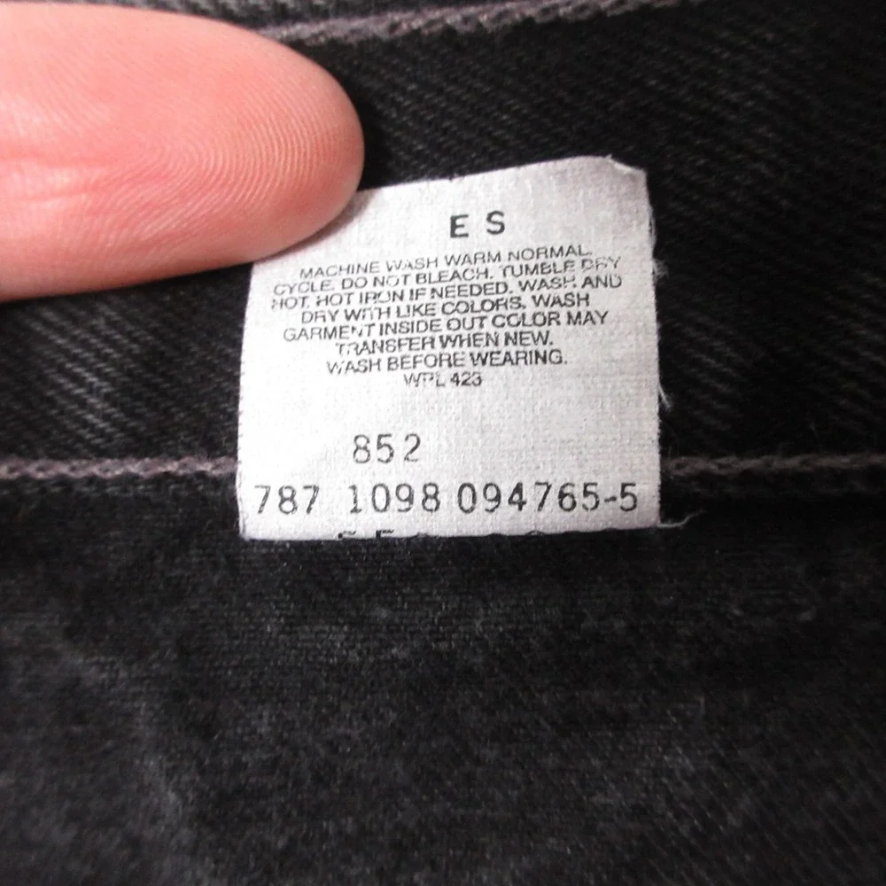 Vintage Levis Jeans Mens 36x30‎ Black 550 Relaxed Tapered Baggy Denim Pants 90s